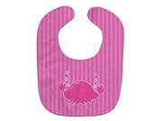 Pink Crab Baby Bib BB7129BIB Pink Crab Baby Bib BB7129BIB