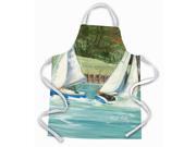 Boats on the Bay Sailboats Apron JMK1291APRON Boats on the Bay Sailboats Apron JMK1291APRON