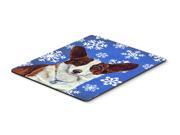 Corgi Winter Snowflakes Holiday Mouse Pad, Hot Pad or Trivet Corgi Winter Snowflakes Holiday Mouse Pad, Hot Pad or Trivet