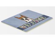 Carolines Treasures BB1409CMT Boxer Welcome Kitchen & Bath Mat, 20 x 30 Carolines Treasures BB1409CMT Boxer Welcome Kitchen & Bath Mat, 20 x 30