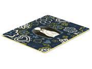 Blue Flowers Japanese Chin Kitchen or Bath Mat 24x36 BB5081JCMT Blue Flowers Japanese Chin Kitchen or Bath Mat 24x36 BB5081JCMT