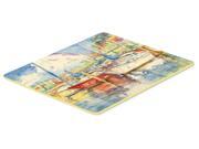 Three Boats Sailboats Kitchen or Bath Mat 24x36 JMK1034JCMT Three Boats Sailboats Kitchen or Bath Mat 24x36 JMK1034JCMT