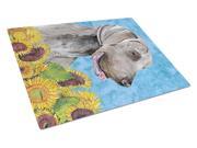 Carolines Treasures SC9080LCB 15 x 12 in. Weimaraner Glass Cutting Board - Large Carolines Treasures SC9080LCB 15 x 12 in. Weimaraner Glass Cutting Board - Large