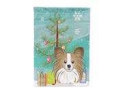 Carolines Treasures BB1620GF Christmas Tree And Papillon Flag Garden Size Carolines Treasures BB1620GF Christmas Tree And Papillon Flag Garden Size