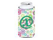 Letter X Flowers Pink Teal Green Initial Tall Boy Beverage Insulator Hugger CJ2011-XTBC Letter X Flowers Pink Teal Green Initial Tall Boy Beverage Insulator Hugger CJ2011-XTBC