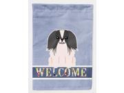 Pekingnese Black White Welcome Flag Canvas House Size BB5686CHF Pekingnese Black White Welcome Flag Canvas House Size BB5686CHF