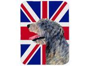 Irish Wolfhound with English Union Jack British Flag Mouse Pad, Hot Pad or Trivet SS4948MP Irish Wolfhound with English Union Jack British Flag Mouse Pad, Hot Pad or Trivet SS4948MP
