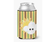 Weather Partly Cloudy Face Can or Bottle Hugger BB7152CC Weather Partly Cloudy Face Can or Bottle Hugger BB7152CC