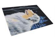 Starry Night Australian Shepherd Glass Cutting Board Large Starry Night Australian Shepherd Glass Cutting Board Large