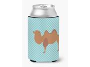 Bactrian Camel Blue Check Can or Bottle Hugger BB7992CC Bactrian Camel Blue Check Can or Bottle Hugger BB7992CC