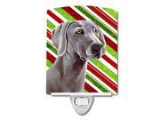 Weimaraner Candy Cane Holiday Christmas Ceramic Night Light LH9251CNL Weimaraner Candy Cane Holiday Christmas Ceramic Night Light LH9251CNL