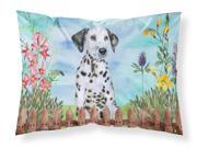 Dalmatian Puppy Spring Fabric Standard Pillowcase CK1270PILLOWCASE Dalmatian Puppy Spring Fabric Standard Pillowcase CK1270PILLOWCASE