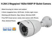 HOSAFE 2MB6 2.0MP 1080P HD Outdoor IP Camera Night vision ONVIF support Motion Detection and Email Alert POE injector Cable included