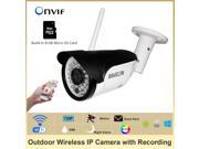 HOSAFE Wireless Bullet IP Camera Outdoor ONVIF w 8G Micro SD Card 20m Night Vision Remote play back on phone and computer