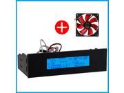 STW Pc Case 5 25 Bay LCD Digital Display Temperature Controller Panel 1 Channel Fan Speed Controller