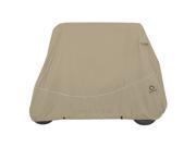 Classic Accessories Fairway Short Roof Golf Cart Quick Fit Cover Khaki New