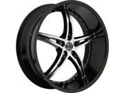 20 2Crave No.14 GlossyBlack MachinedFace 5x112 Wheel 25mm 20x10 66.56mm