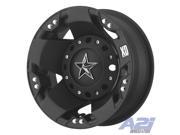 17 XD Series XD775 Rockstar Dually Black Wheel 17x6 8x6.5 94mm XD77576080794N
