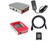 Fully Assembled Raspberry Pi 3 Deluxe Kit w Raspberry Pi 3 5.25v 2.4A PSU 8GB Class 10 MicroSD w NOOBS Official Raspberry Pi Case and 6 HDMI v1.4 Cable