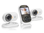 Motorola MBP25 2 Wireless Video Baby Monitor LCD Color Screen and Two Cameras 2.4 Inch