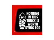 NOTHING in this TRUCK is worth Decal 7 inch