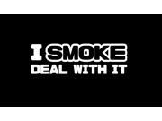 I Smoke Deal With It Diesel sticker 5 Inch