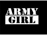 Army Girl Military Decal 5.5 inch