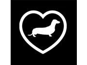 I love my Dachshund Heart Animal Stickers 5 Inch