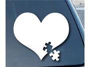Autism Awareness Heart Puzzle Decal 7 inch