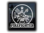 Fireman Fire Fighter Crest Decal 7 inch