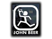 John Beer John Deere Parody Decal 5.5 inch