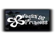 Vegan Princess Stickers For Cars 7 Inch