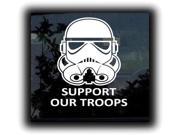 Support Our troops Storm Trooper Decal 7 inch