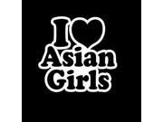 I Love Asian Girls II JDM Decals 7 Inch