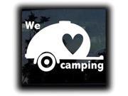 We Love Camping Custom Decals 9 Inch
