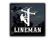Lineman Elctrician Vinyl Decal 5.5 inch Lineman Elctrician Vinyl Decal 5.5 inch