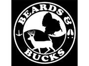 Beards and Bucks Stickers For Cars 5 Inch