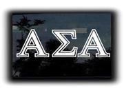 Alpha Sigma Alpha Fraternity Decal 5.5 inch
