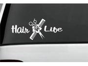 Hair Life for Hairstylist Custom Decals 9 Inch