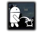 Android Pee on Apple Decal 7 inch