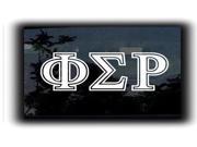 Phi Sigma Rho Fraternity Decal 7 inch