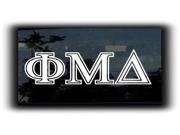 Phi Mu Delta Custom Greek Letters 5 Inch