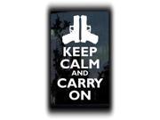 Keep Calm and Carry On Guns Decal 5.5 inch