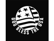 God Bless The USA Flag Decal 7 inch