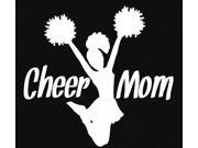 Cheer Mom Cheering pom pom Custom Decal Sticker 5.5 inch