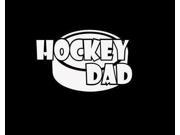 Hockey Dad Hocky Puck Custom Decal Sticker 7.5 inch