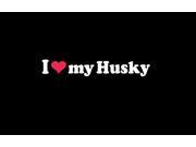 I love My Husky Custom Decal Sticker 7.5 inch