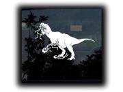 T rex eating Stick figure family Funny Decal Sticker 5.5 inch