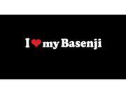 I love My Basenji Custom Decal Sticker 7.5 inch