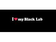 I love My Black Lab Custom Decal Sticker 5.5 inch